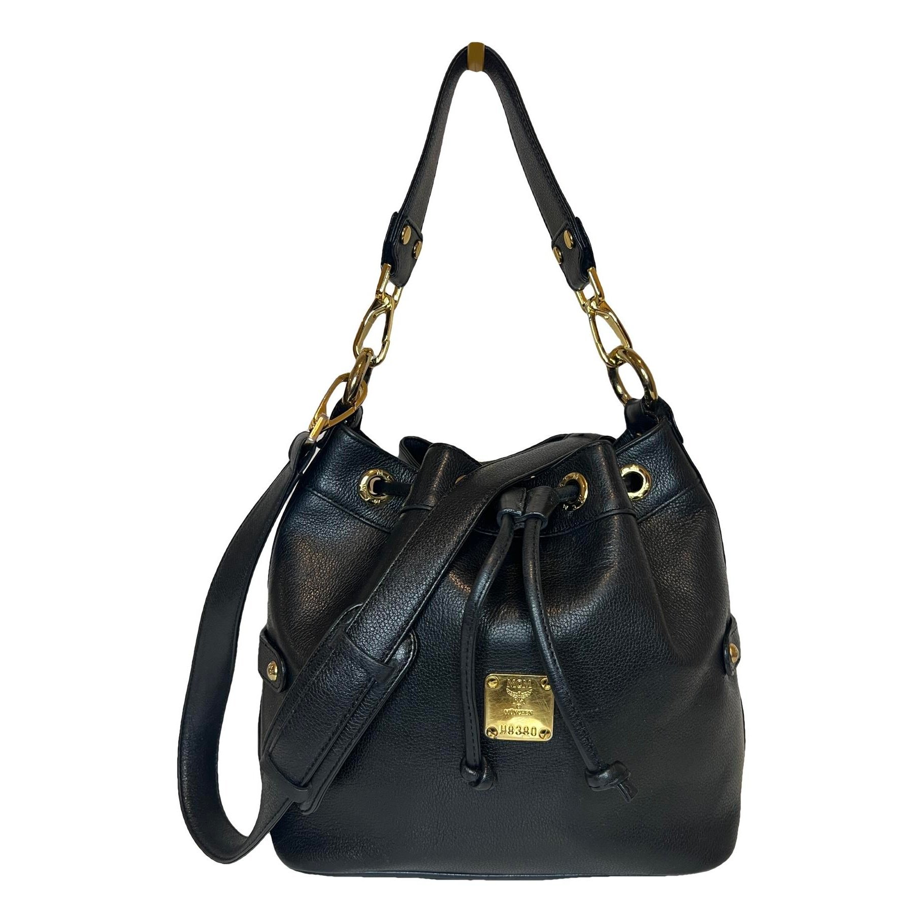 Heritage Drawstring leather crossbody bag