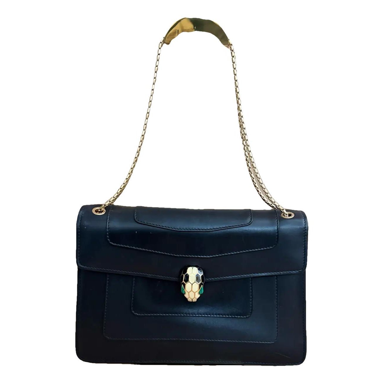 Serpenti leather handbag