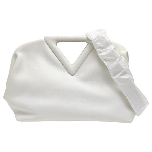 Point leather handbag