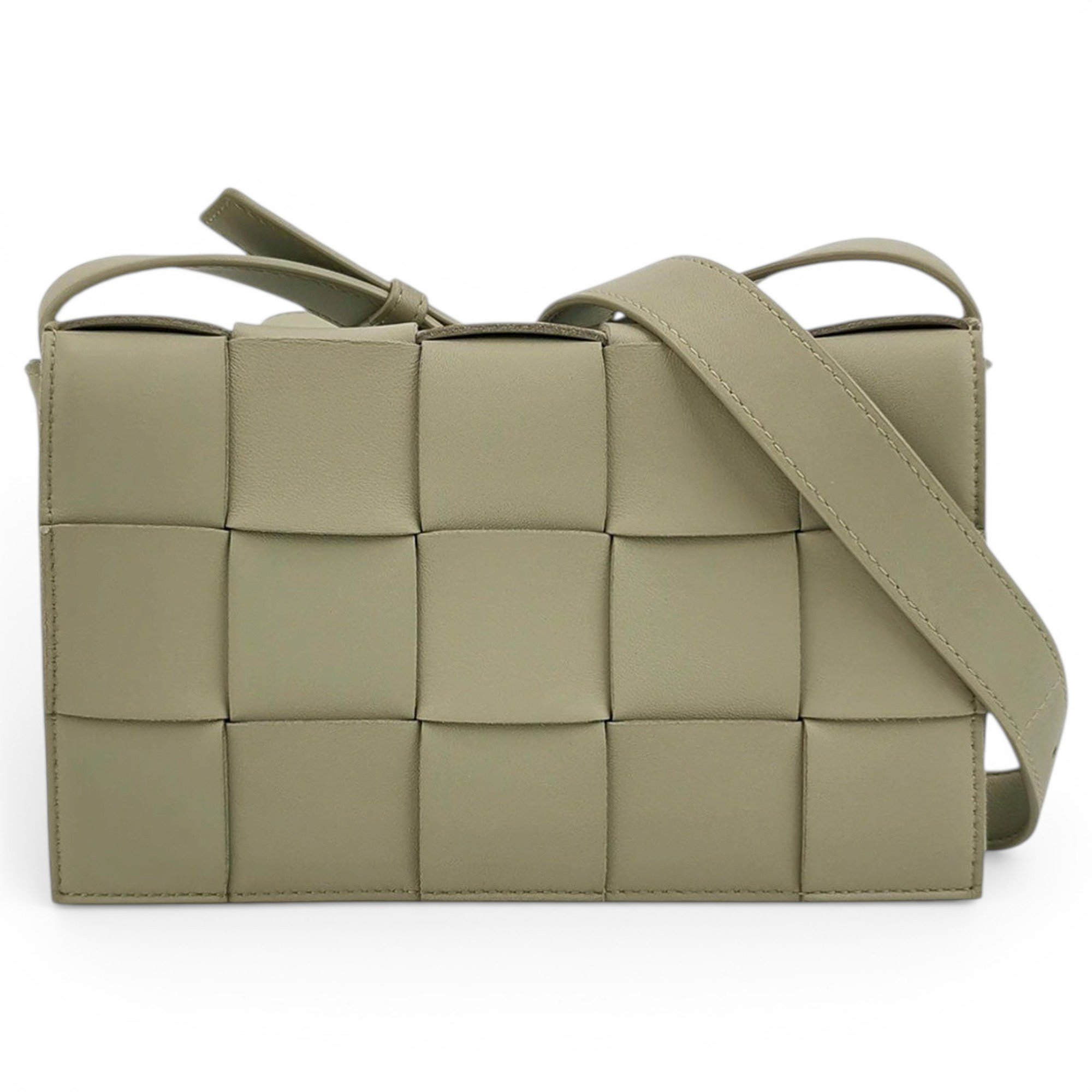 Cassette leather handbag
