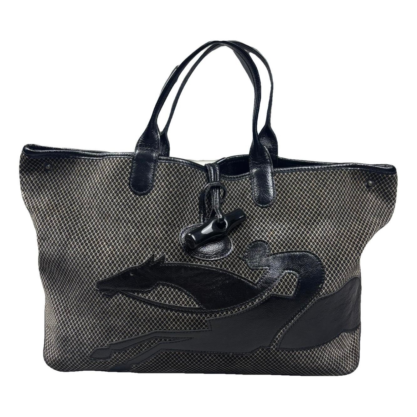 Patent leather handbag