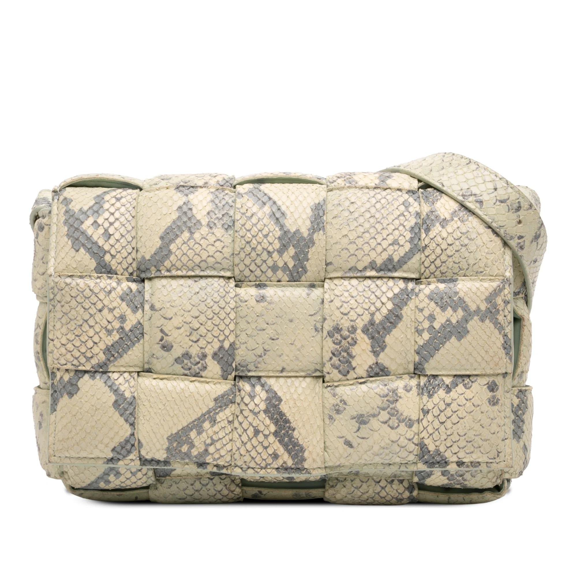 Cassette leather handbag