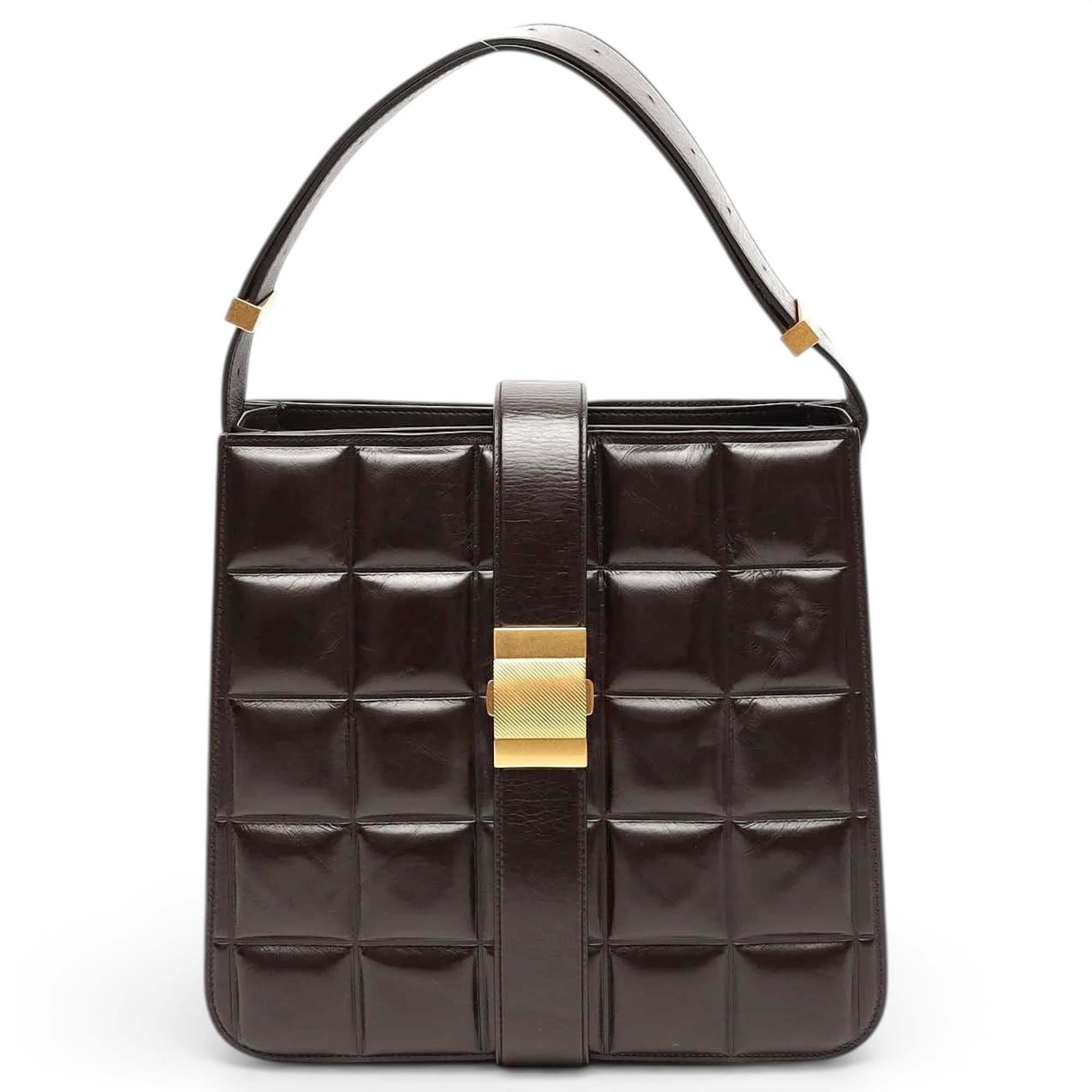 Marie Padded leather handbag