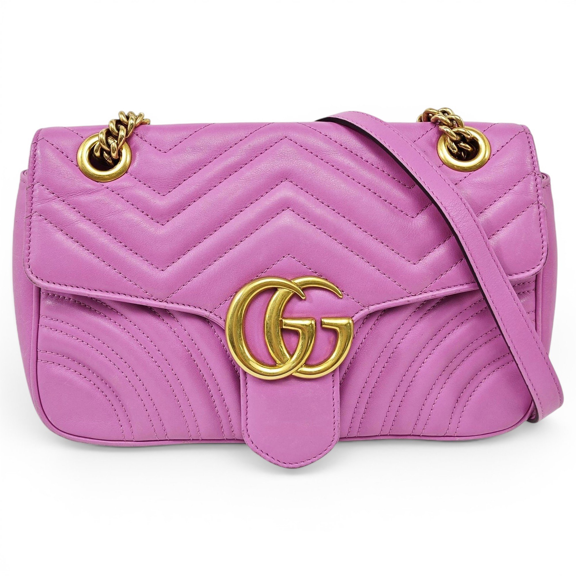 GG Marmont Flap leather crossbody bag