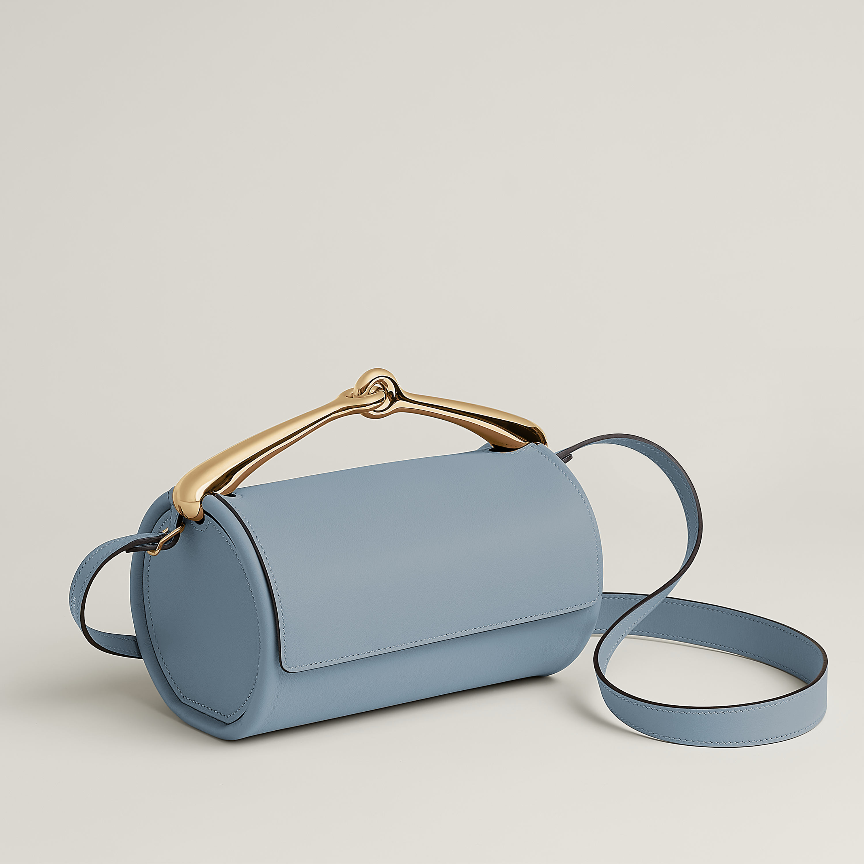 Hermès Maximors II calfskin Bleu Lin