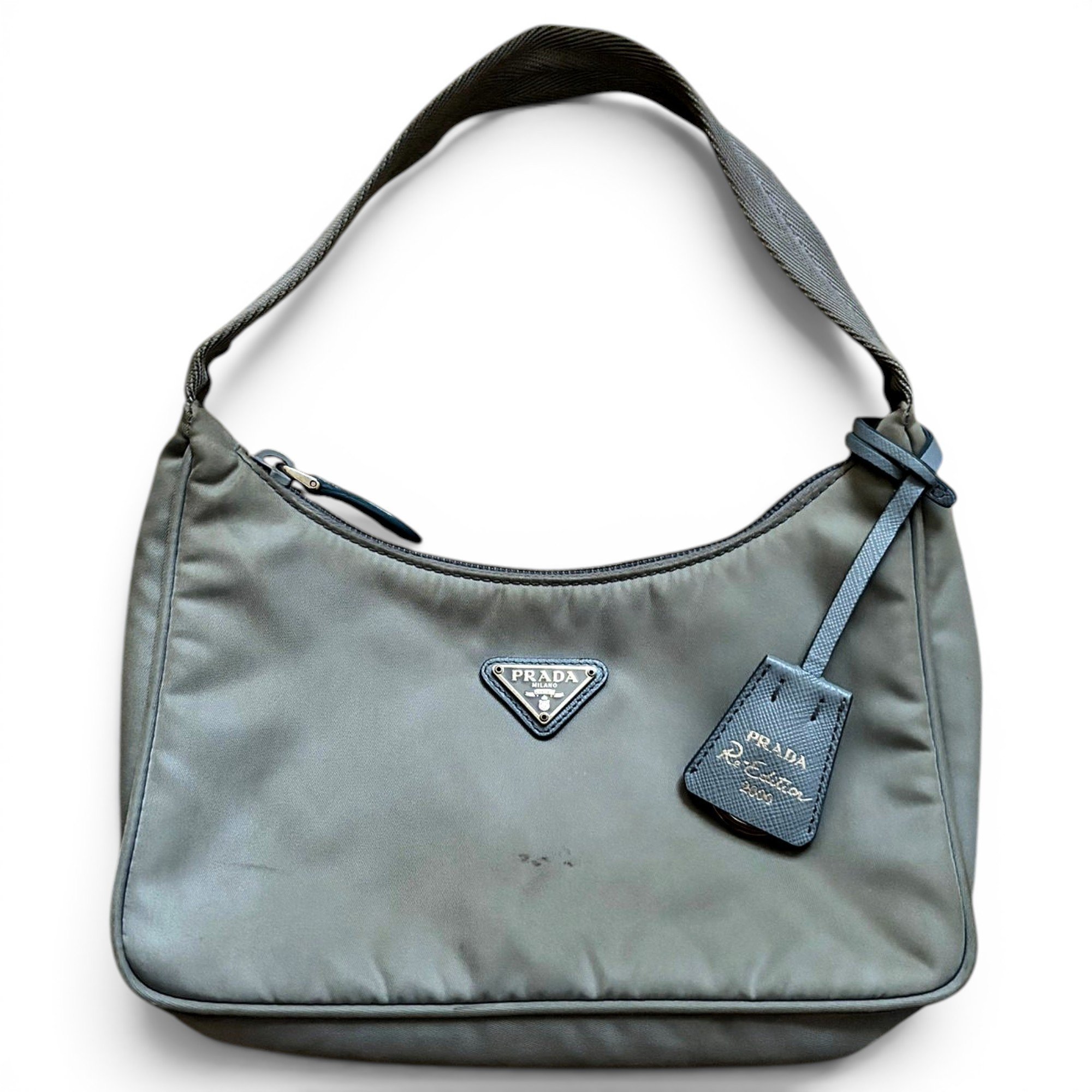 Re-edition leather handbag