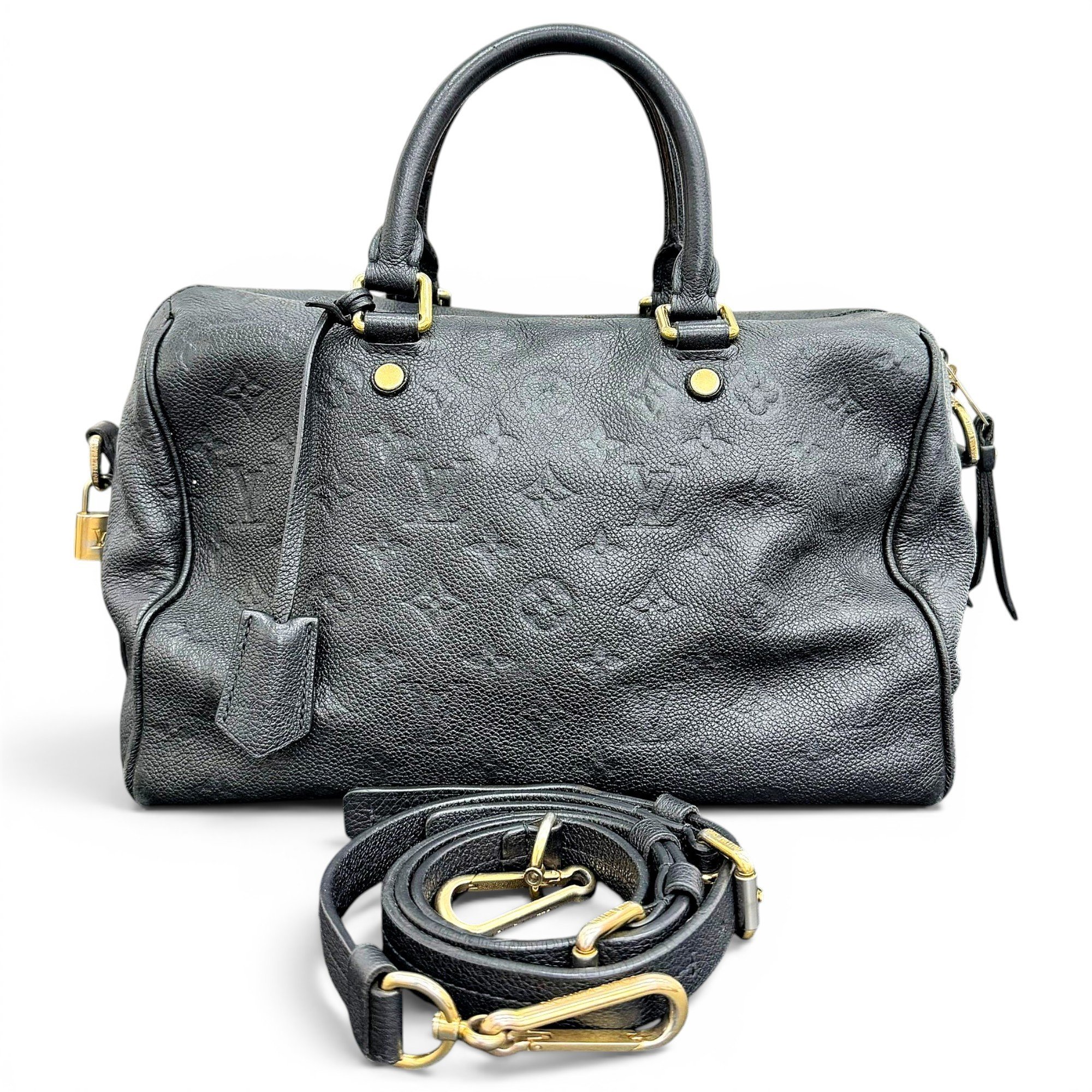 Speedy leather handbag