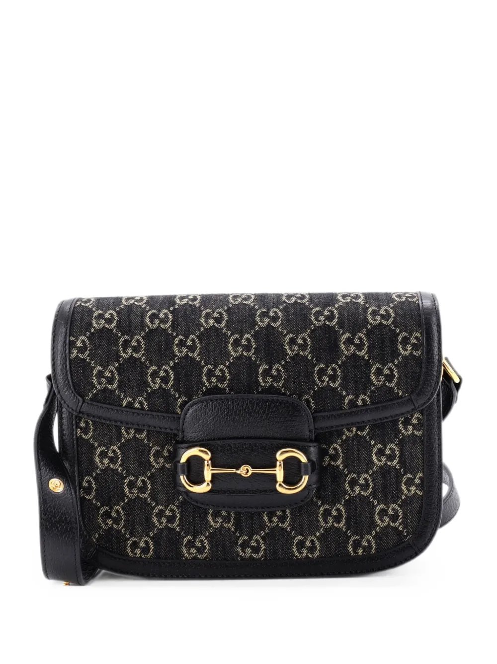 Horsebit 1955 GG Denim Small shoulder bag