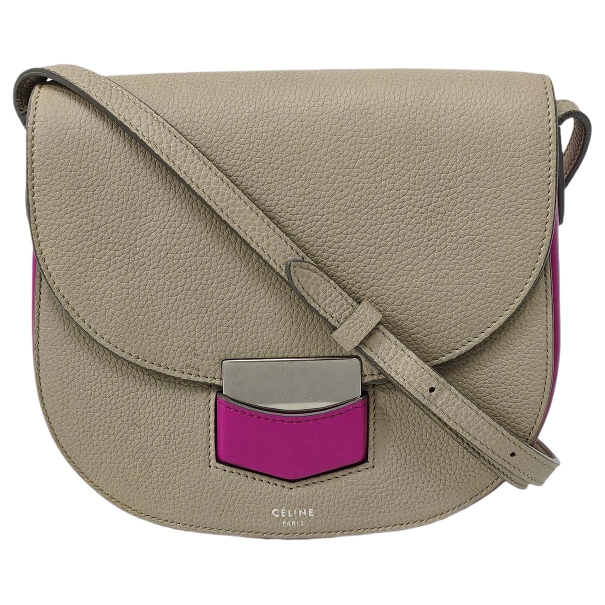 Trotteur leather crossbody bag