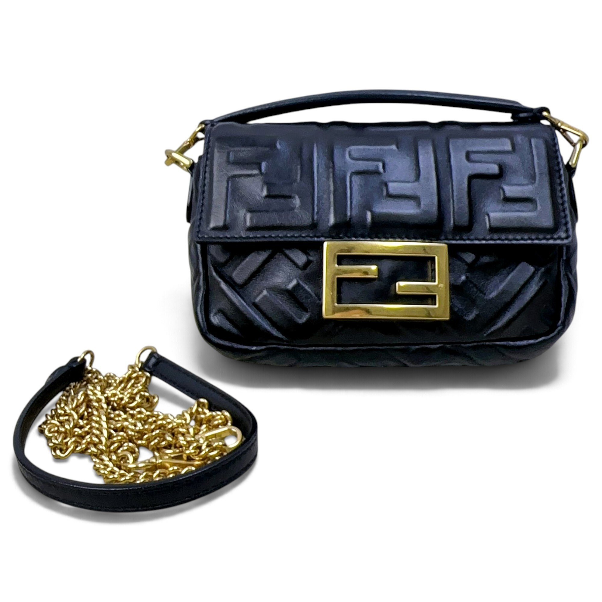 Baguette leather handbag