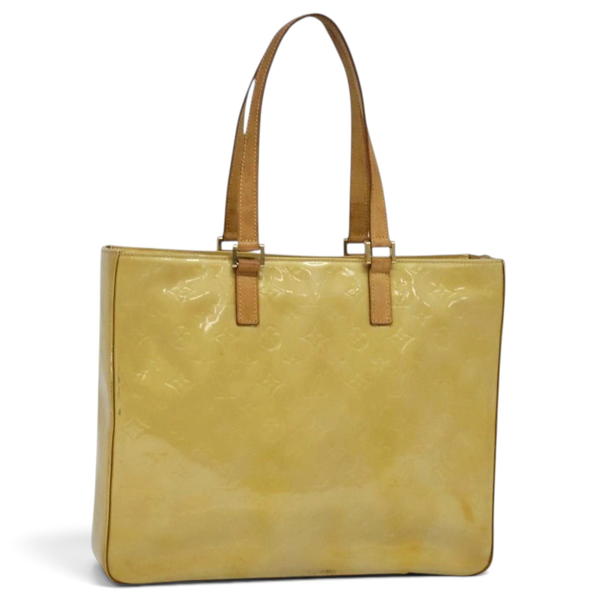 Columbus patent leather tote