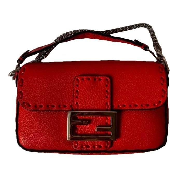 Baguette leather handbag