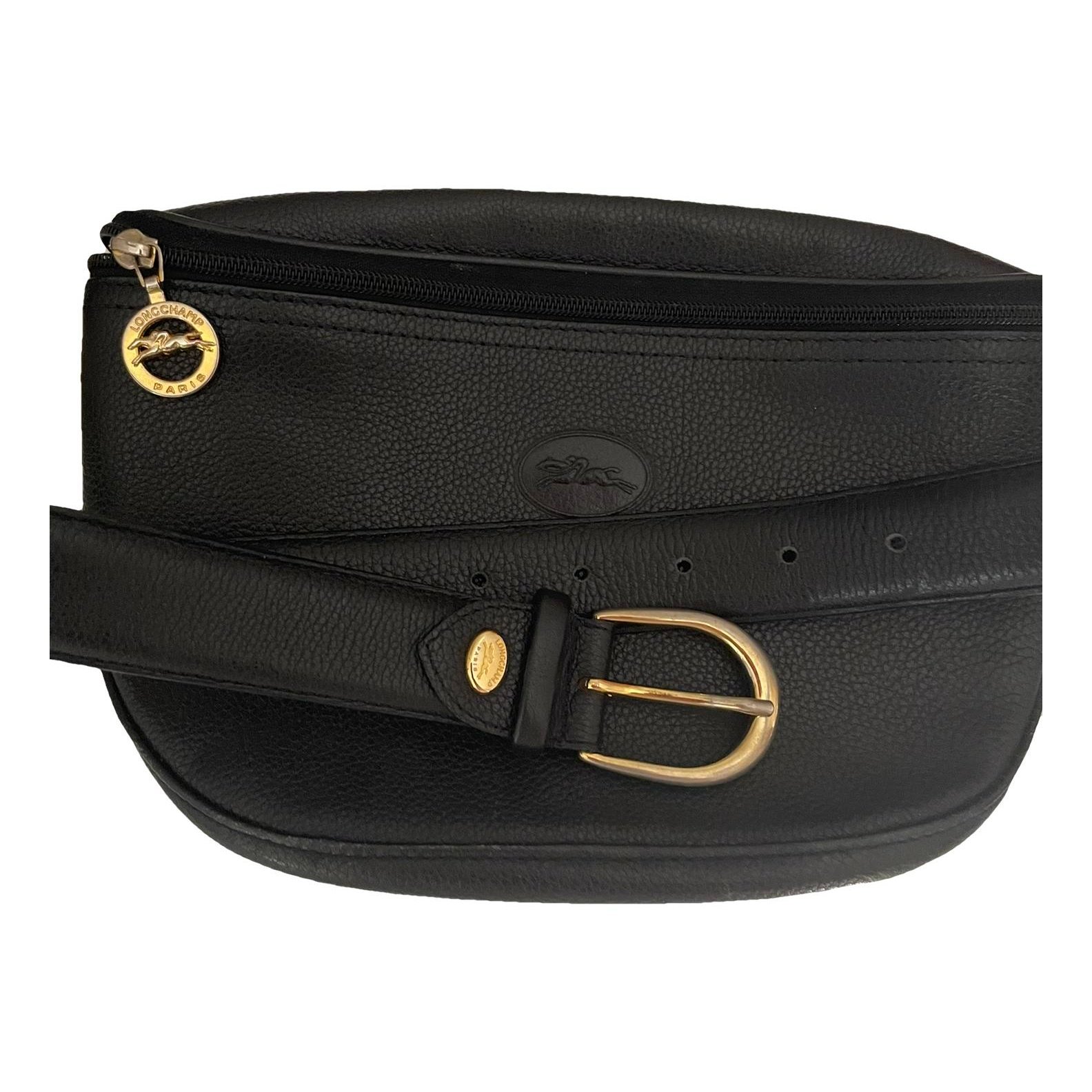 Leather clutch bag