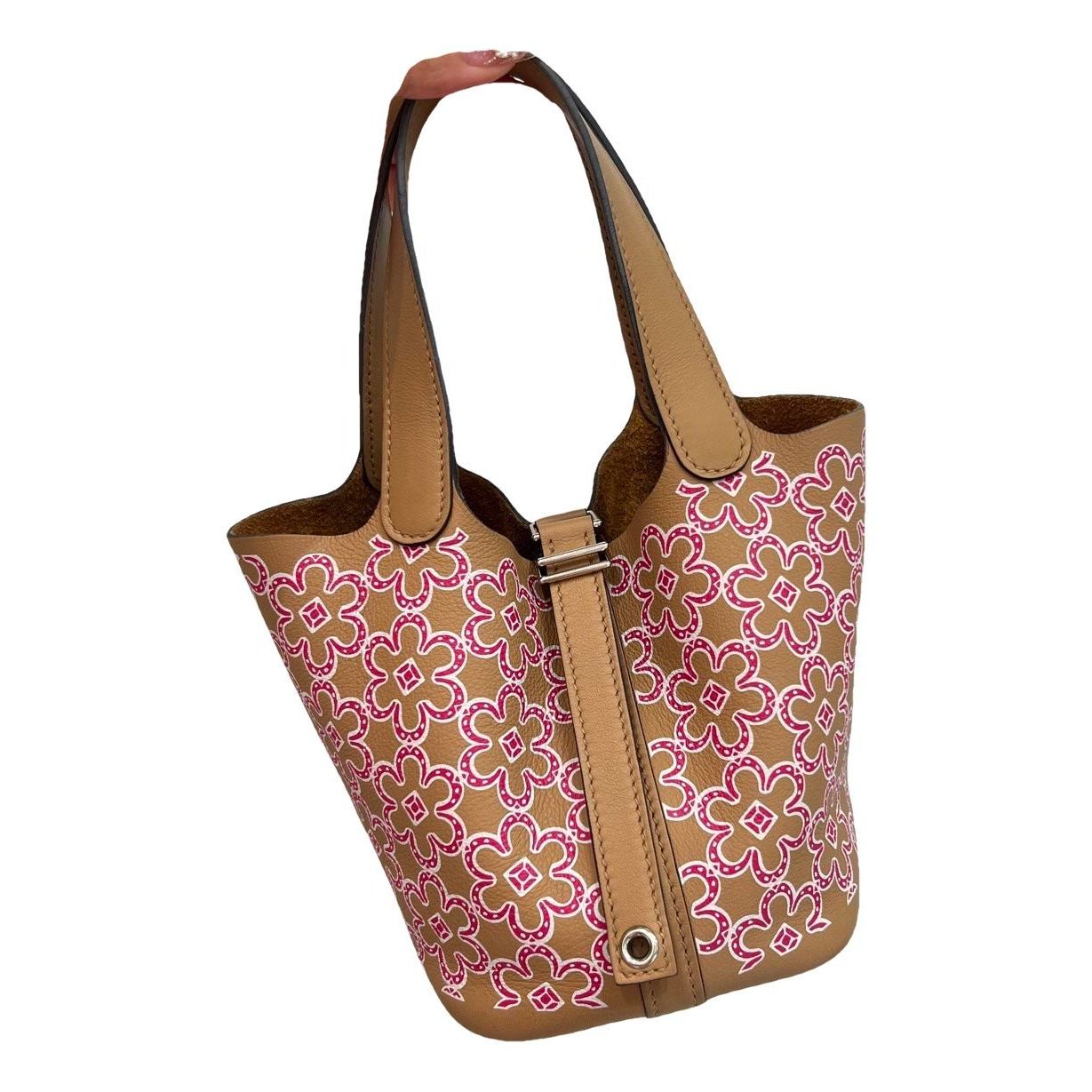 Picotin leather handbag