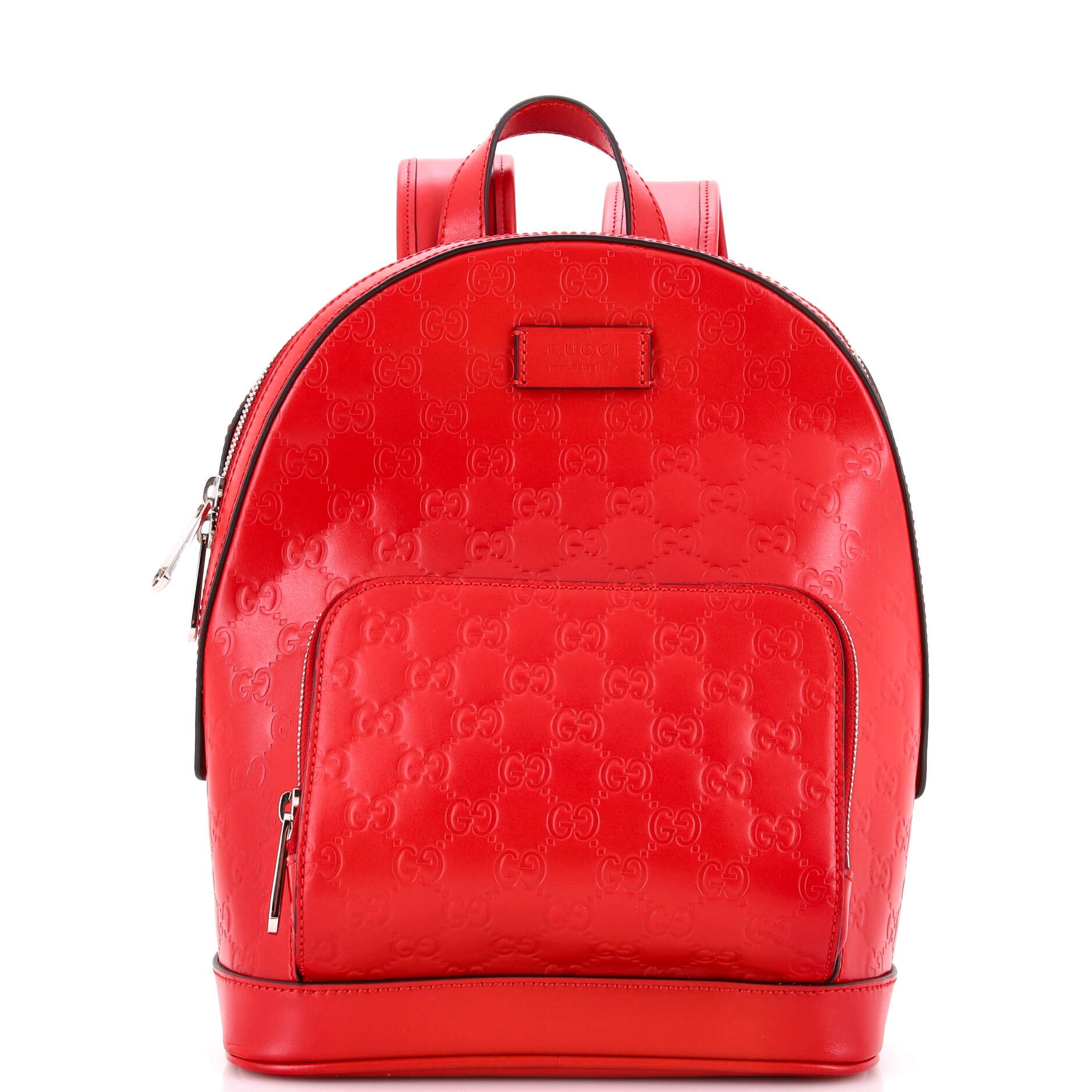 Signature Pocket Backpack Guccissima Leather Small