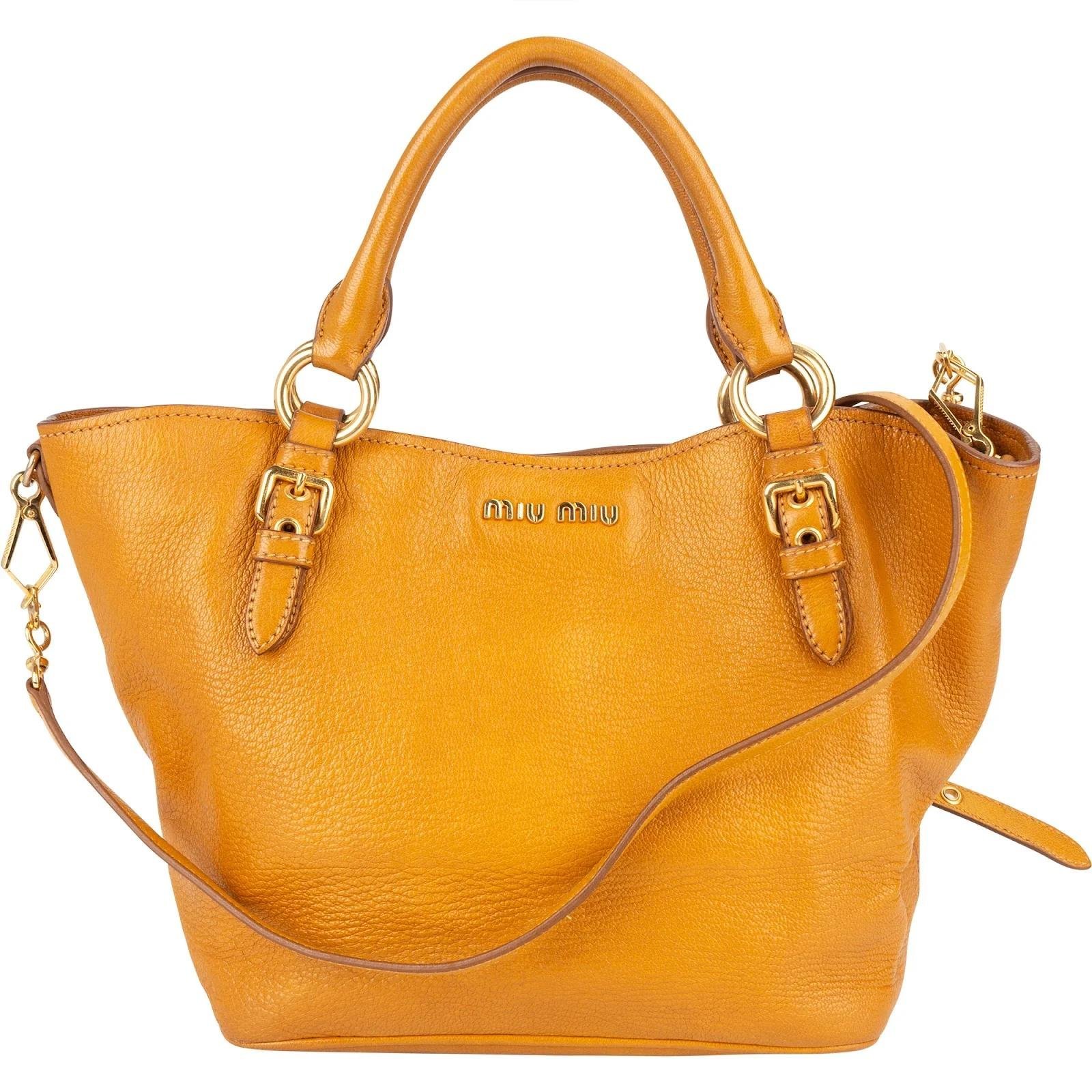 Miu Miu Vitello leather handbag