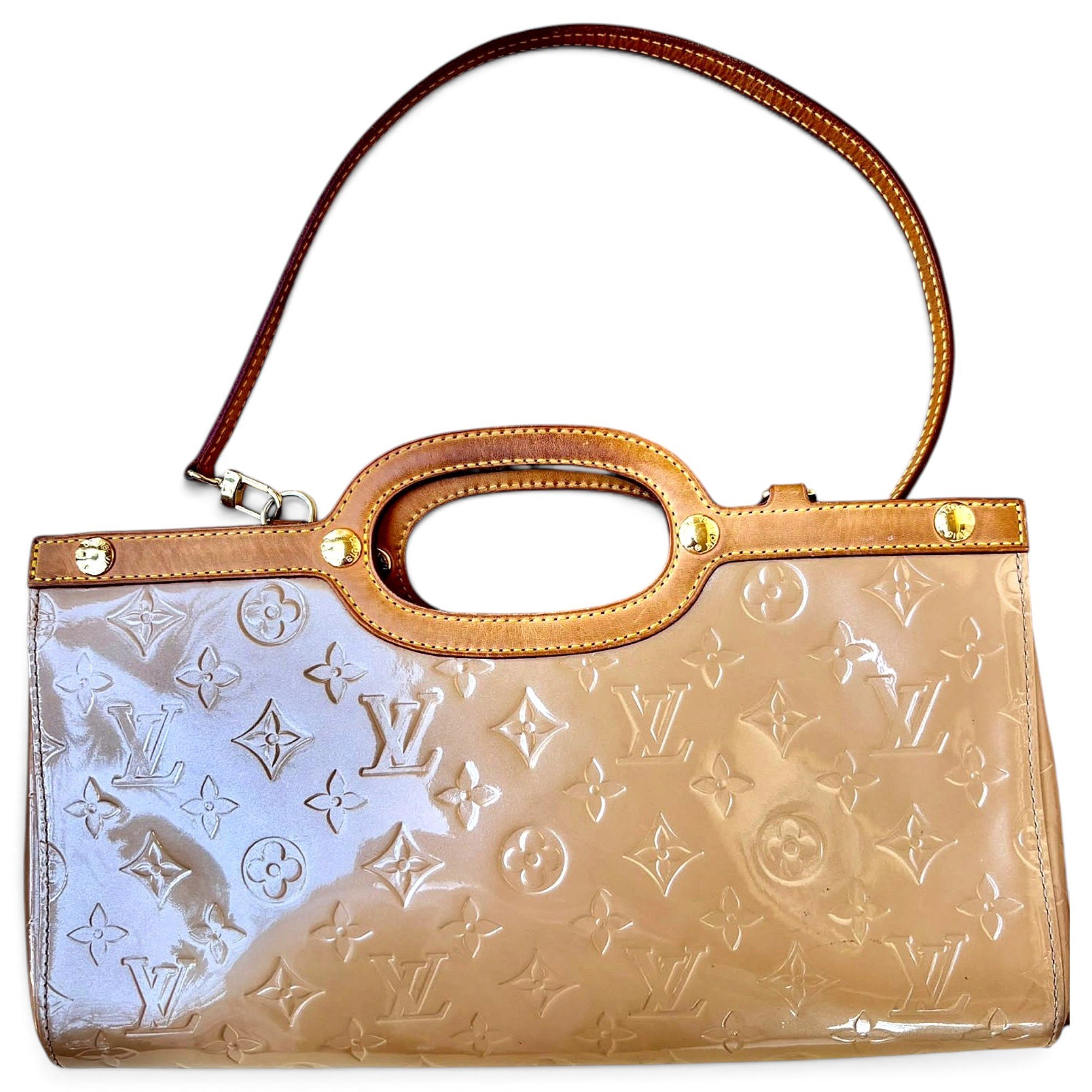 Roxbury patent leather handbag