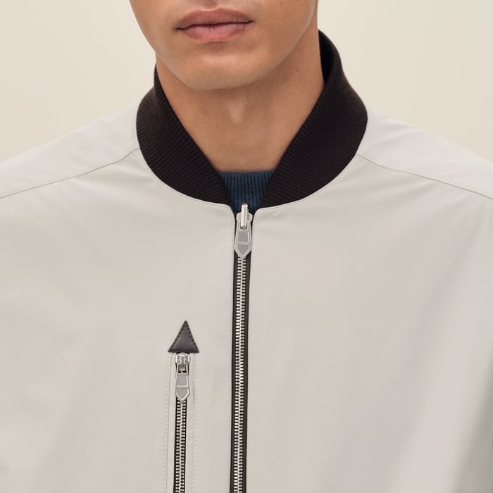Ébène Reversible Rib-trim Jacket