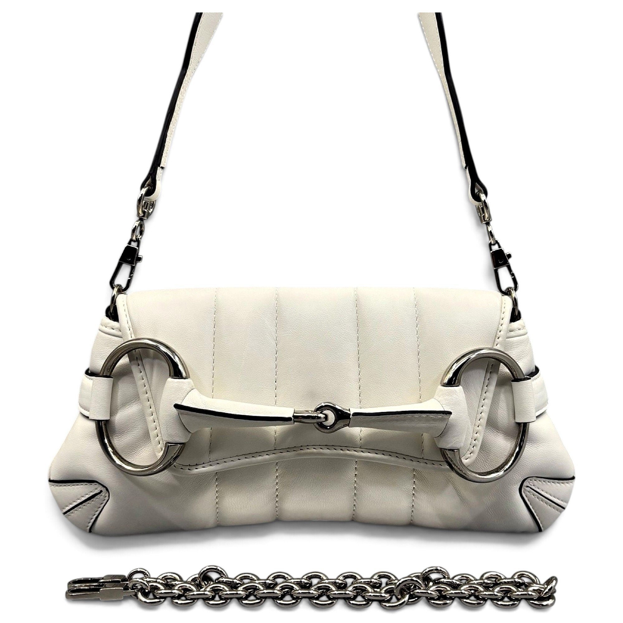 Horsebit Chain leather handbag