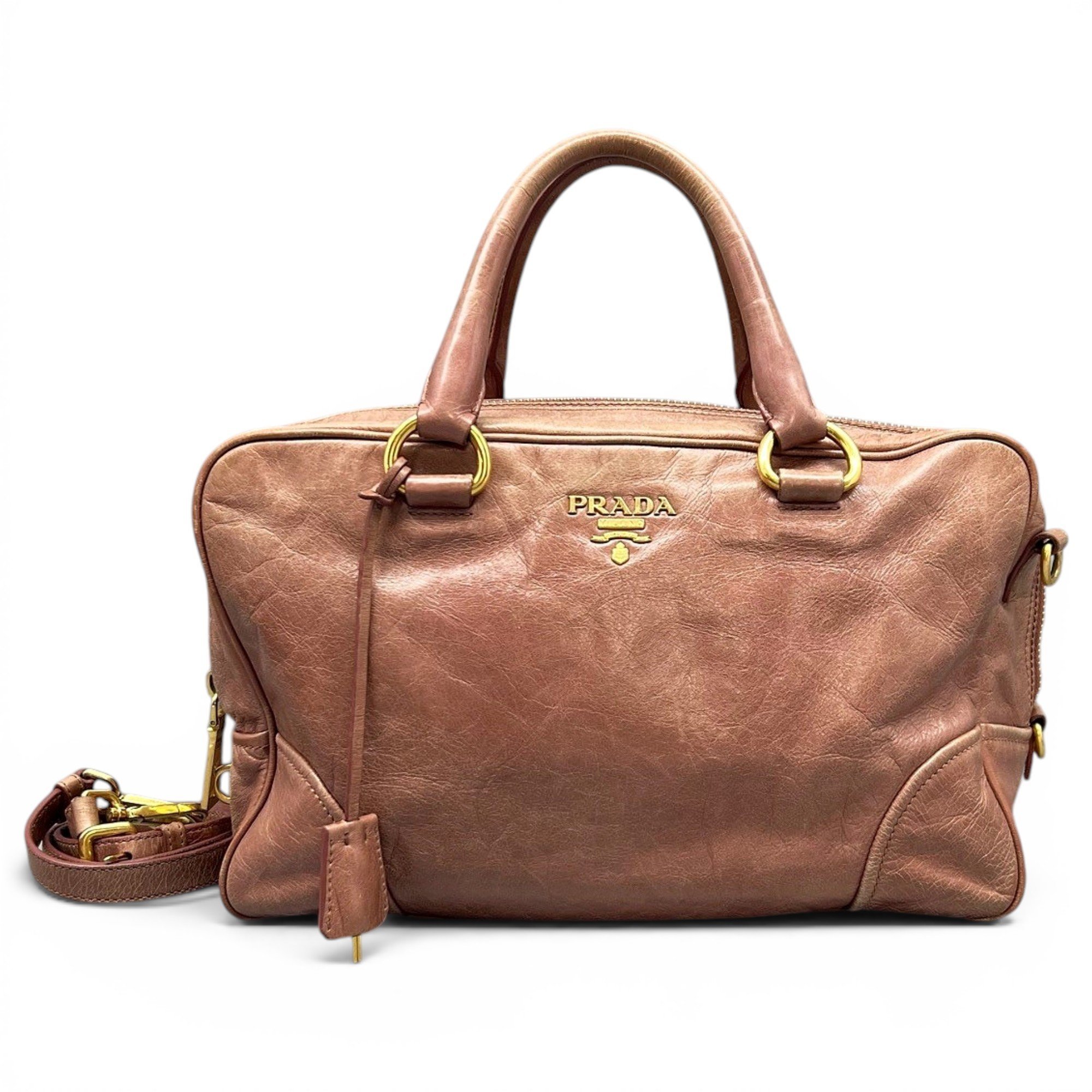 Leather bowling bag