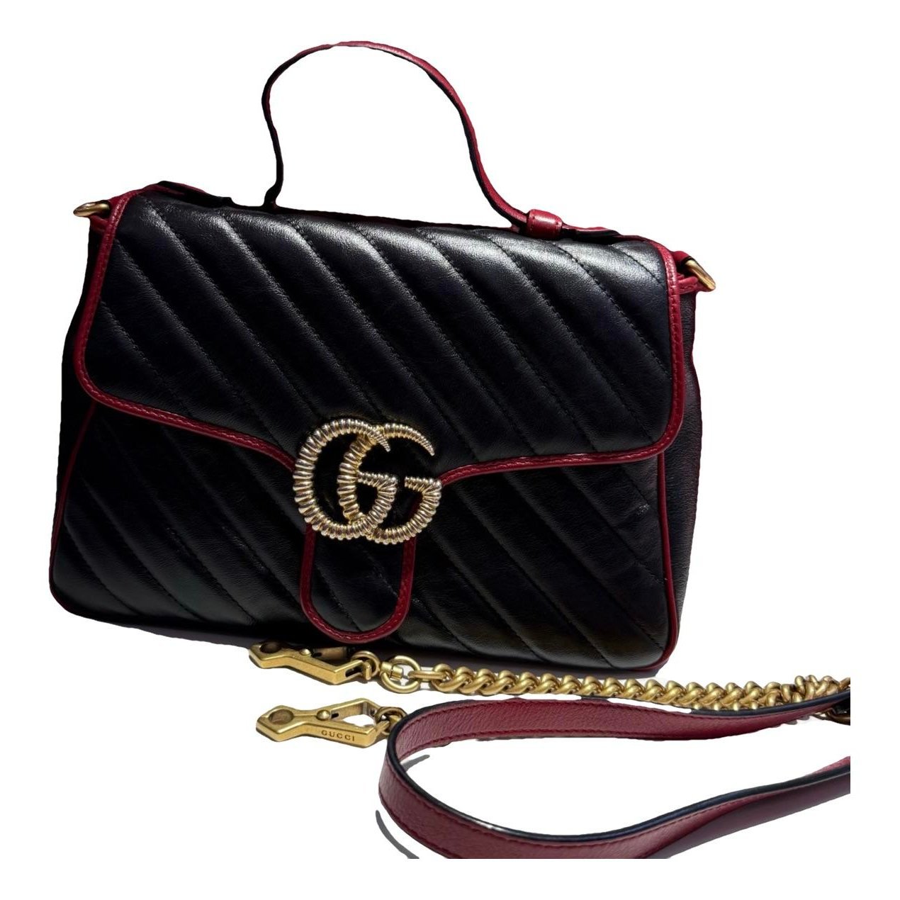 GG Marmont Flap leather handbag