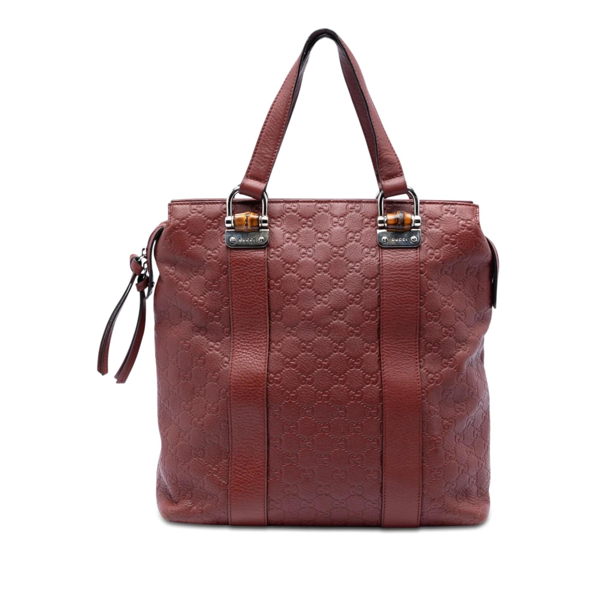 Bamboo leather tote