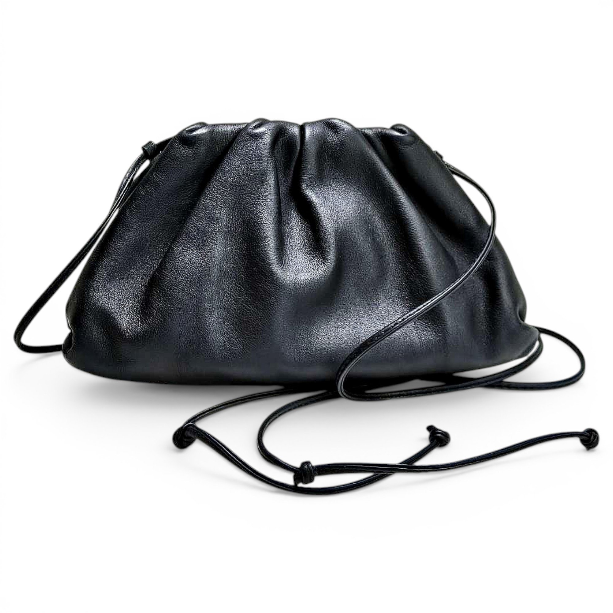 Pouch leather handbag