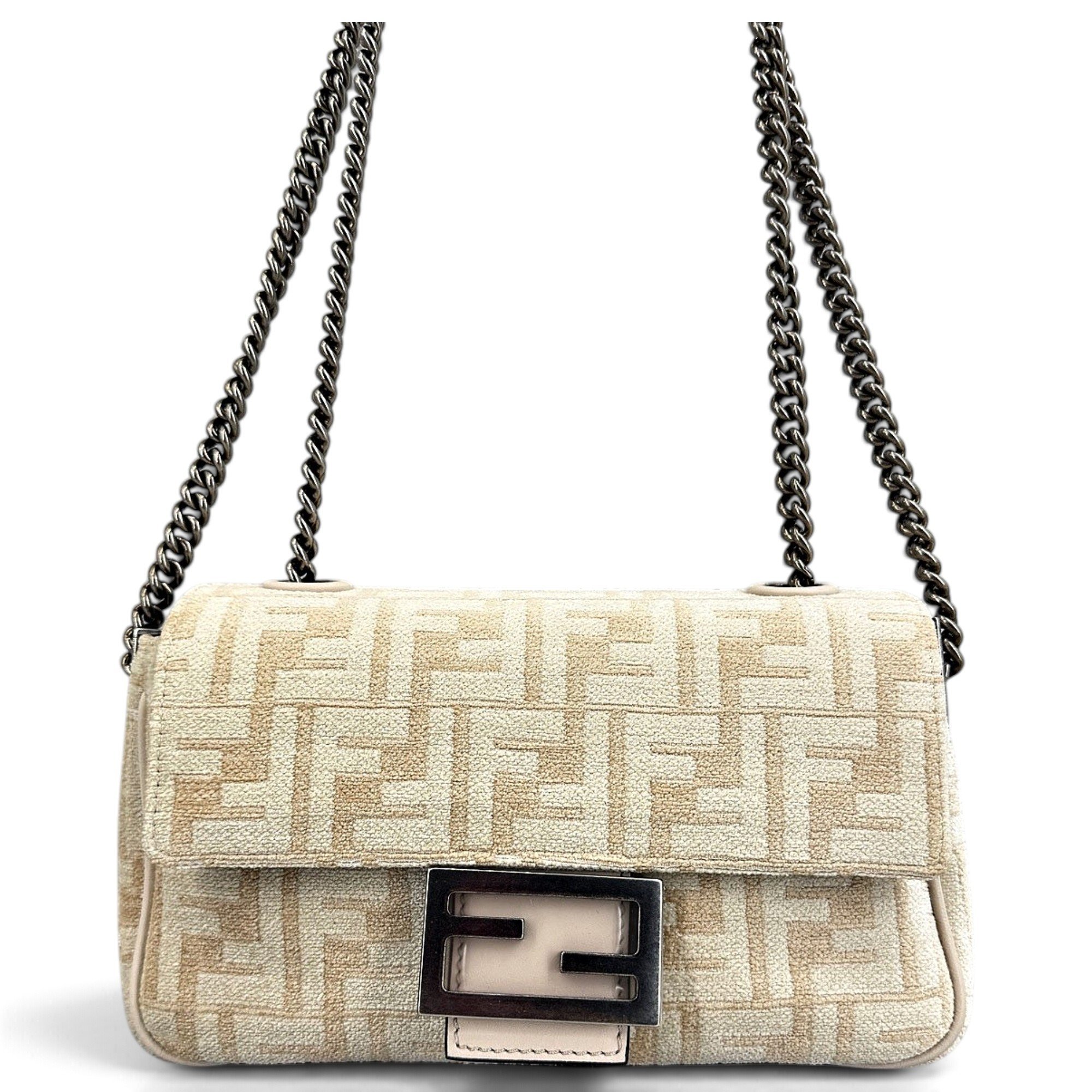 Baguette Chain Midi cloth handbag