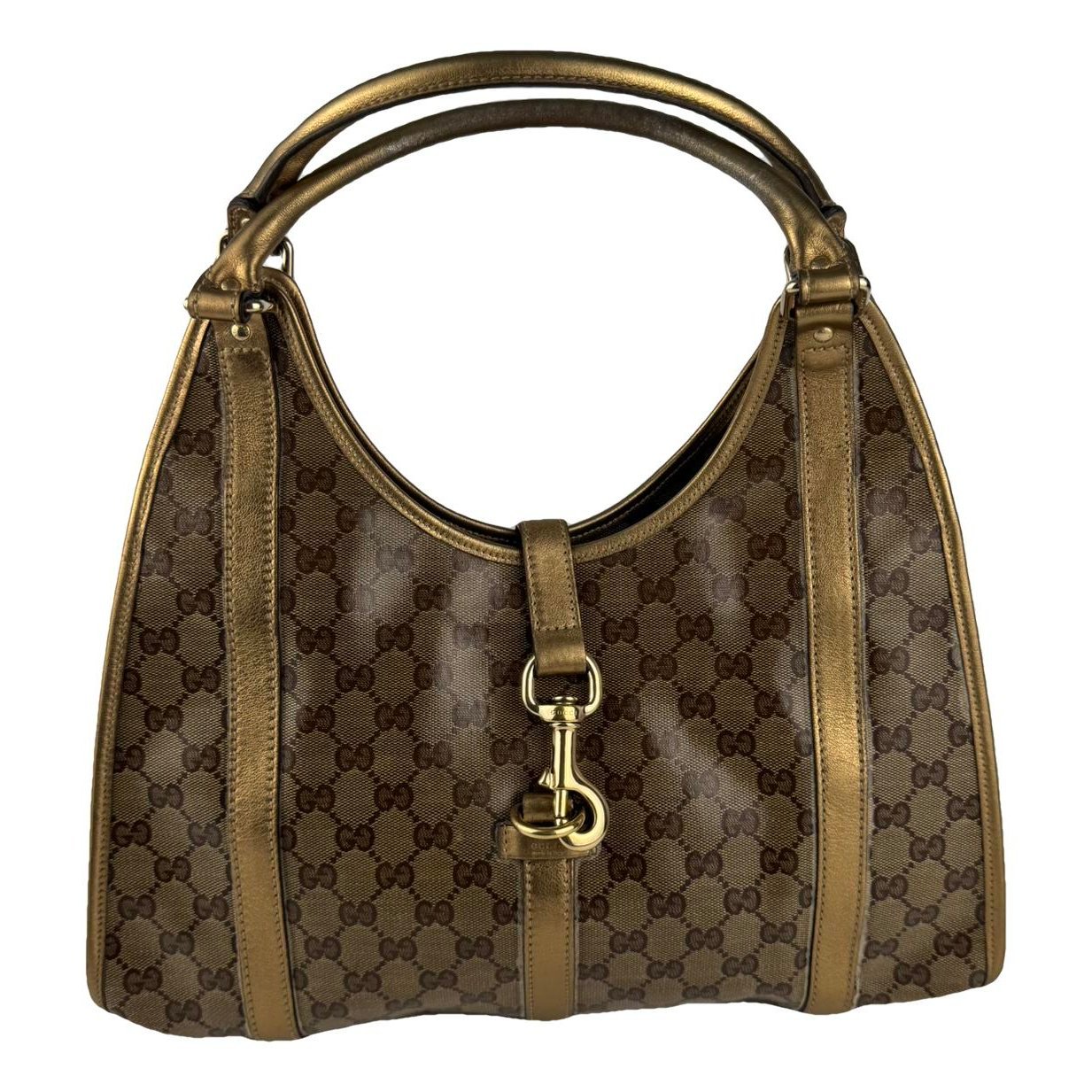 Patent leather handbag