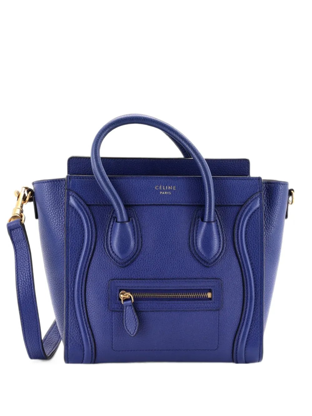 Luggage Bag Grainy Leather Nano crossbody bag