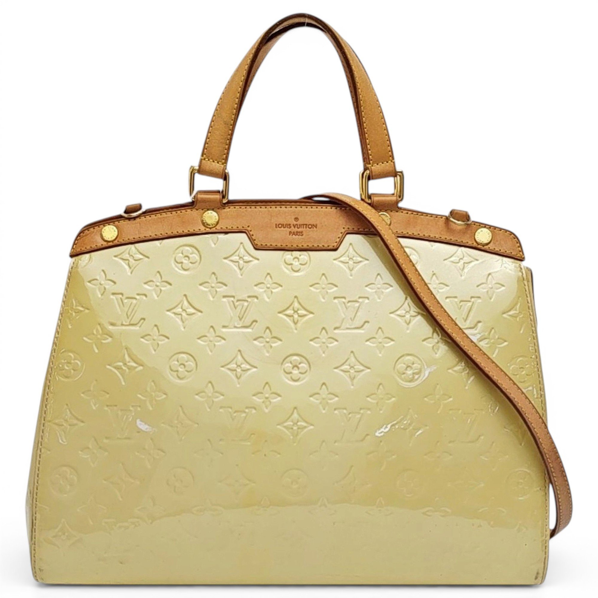Patent leather handbag