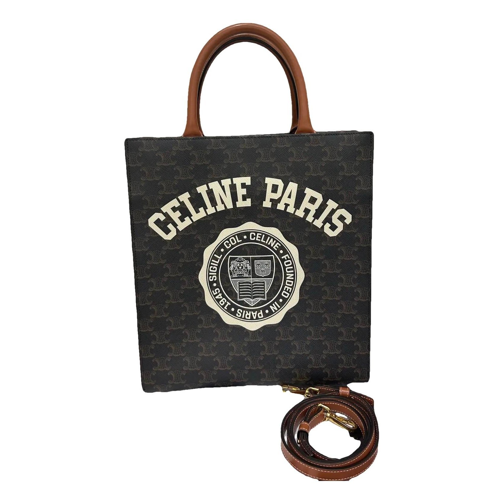Twisted vinyl tote
