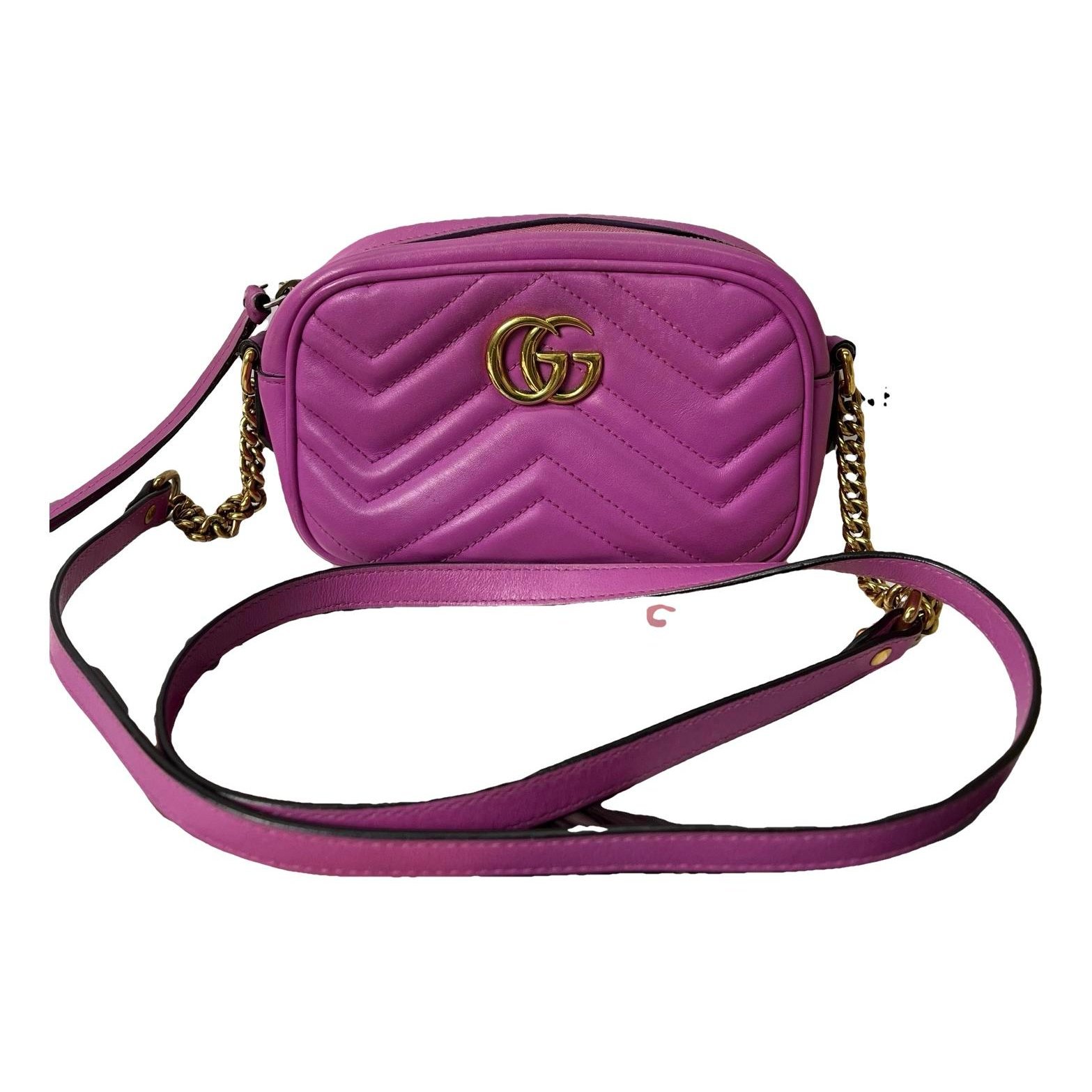 GG Marmont Triple zip leather crossbody bag