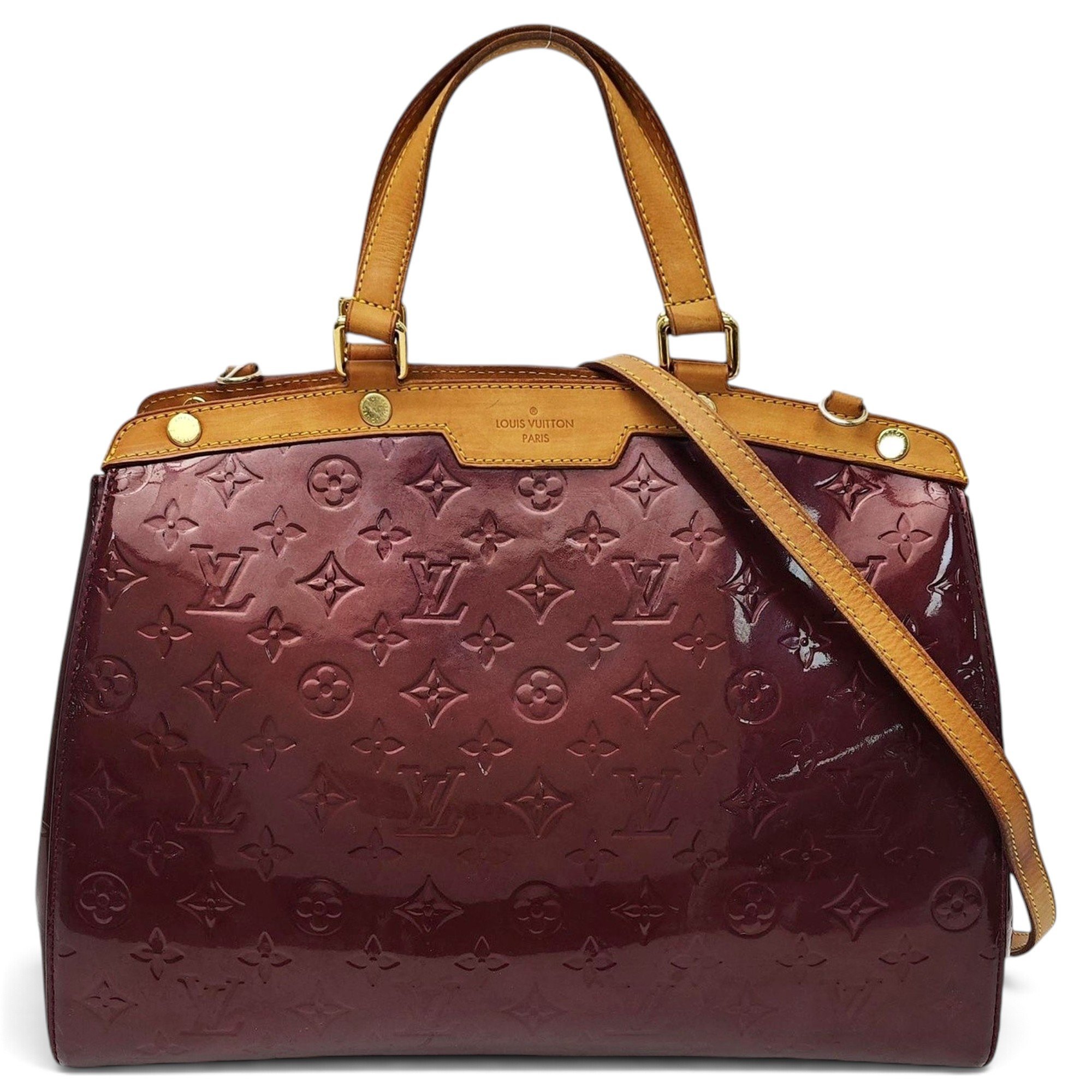 Patent leather handbag