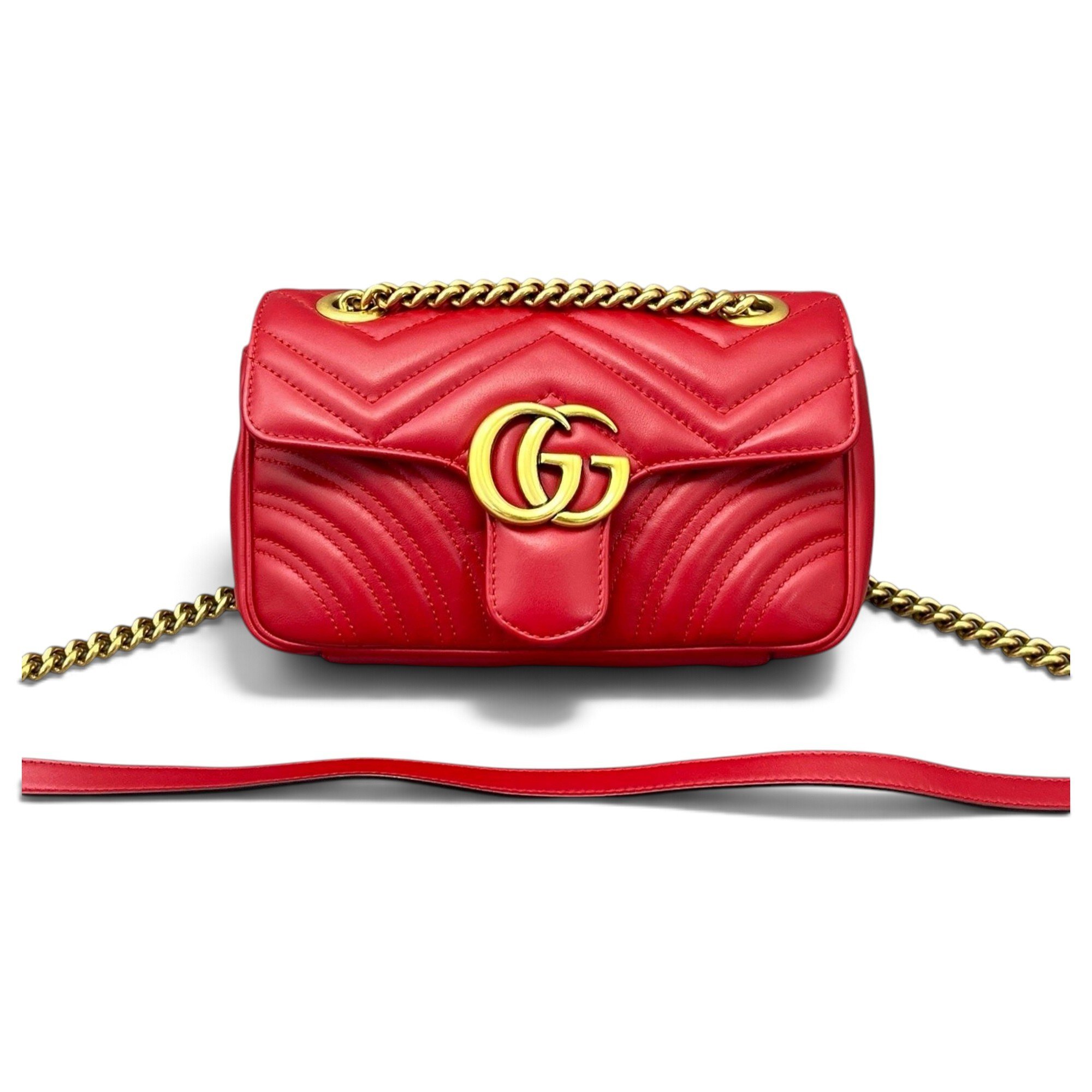 GG Marmont Flap leather handbag