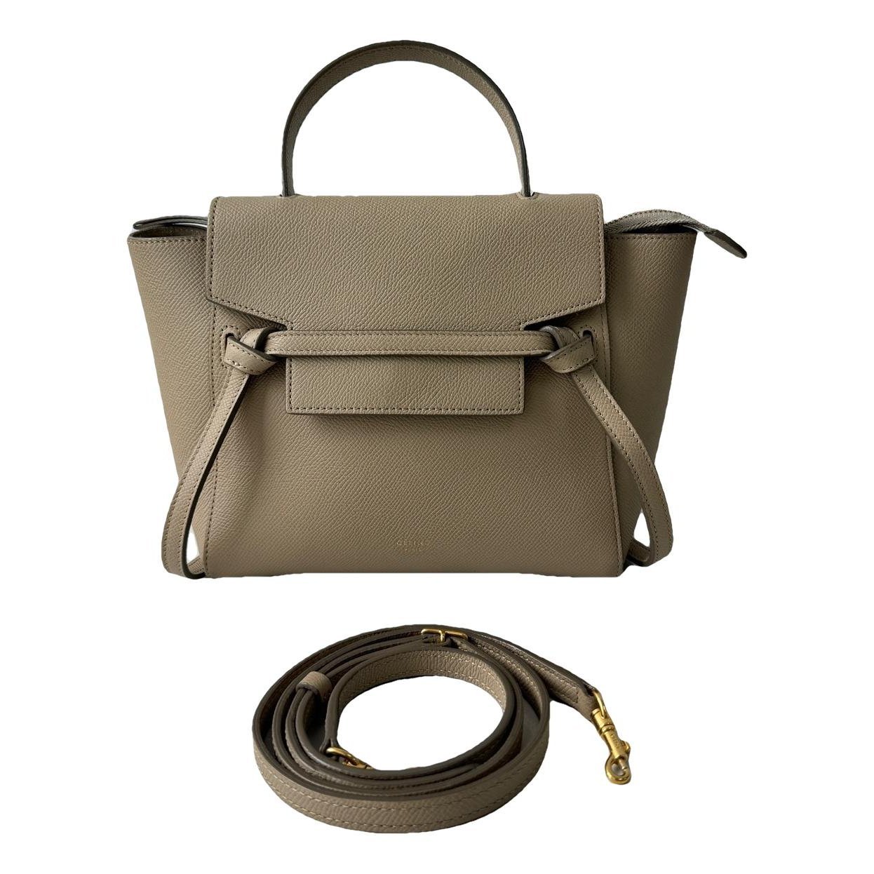 Belt leather handbag