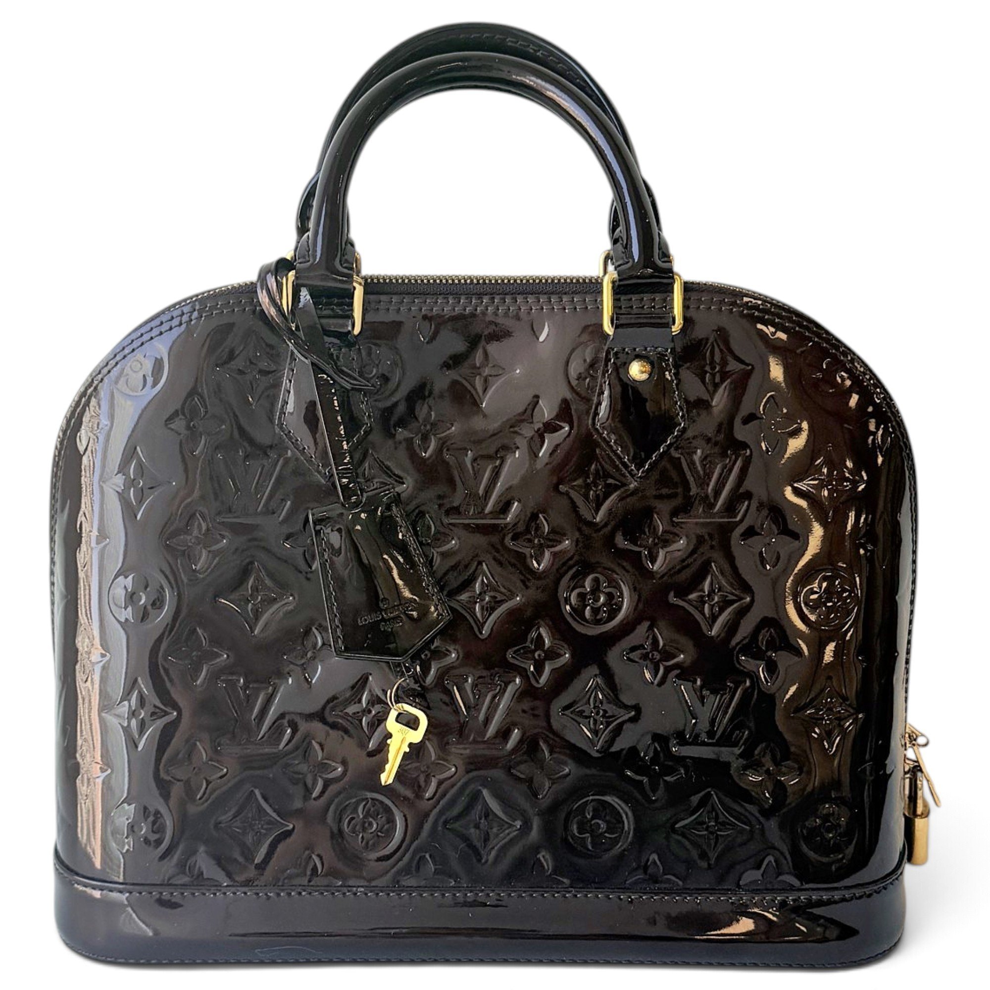 Alma patent leather handbag