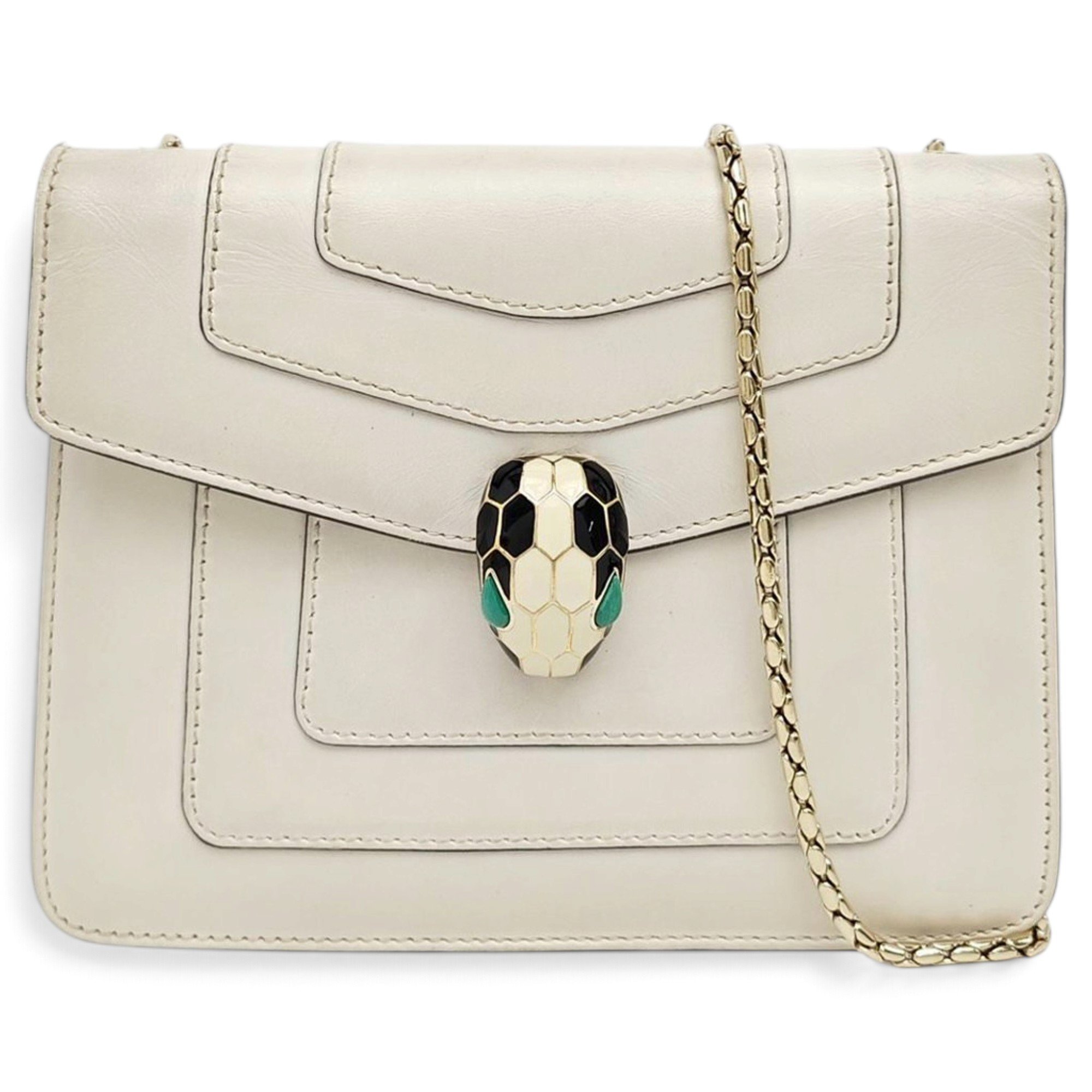 Bvlgari Serpenti leather handbag