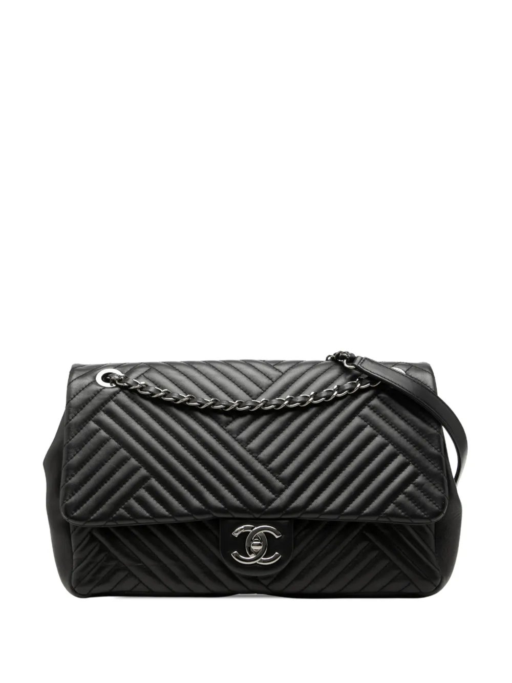 2015-2016 Large Lambskin CC Crossing Flap shoulder bag