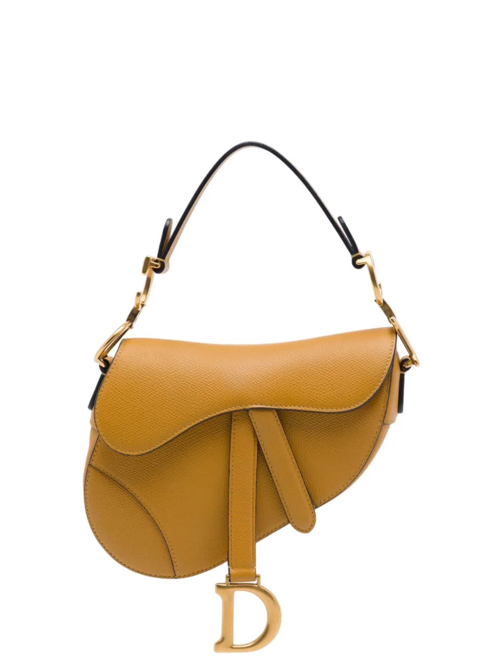 2019 Mini Grained Calfskin Saddle Bag satchel