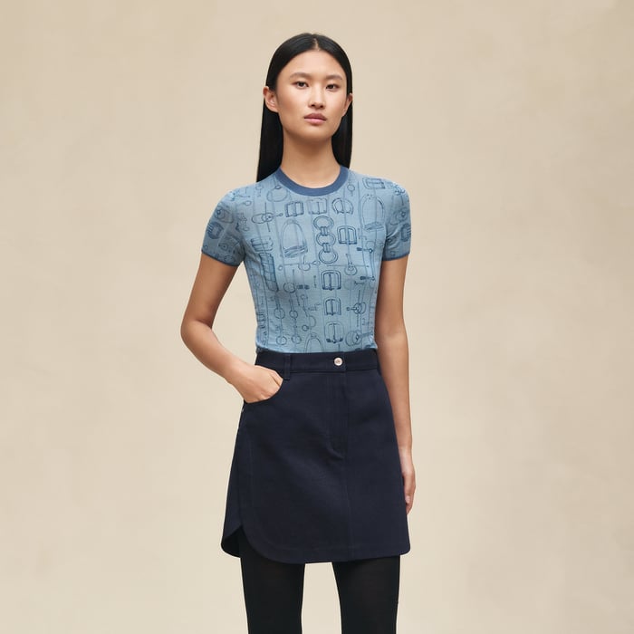Bleu Noir Equestrian Miniskirt