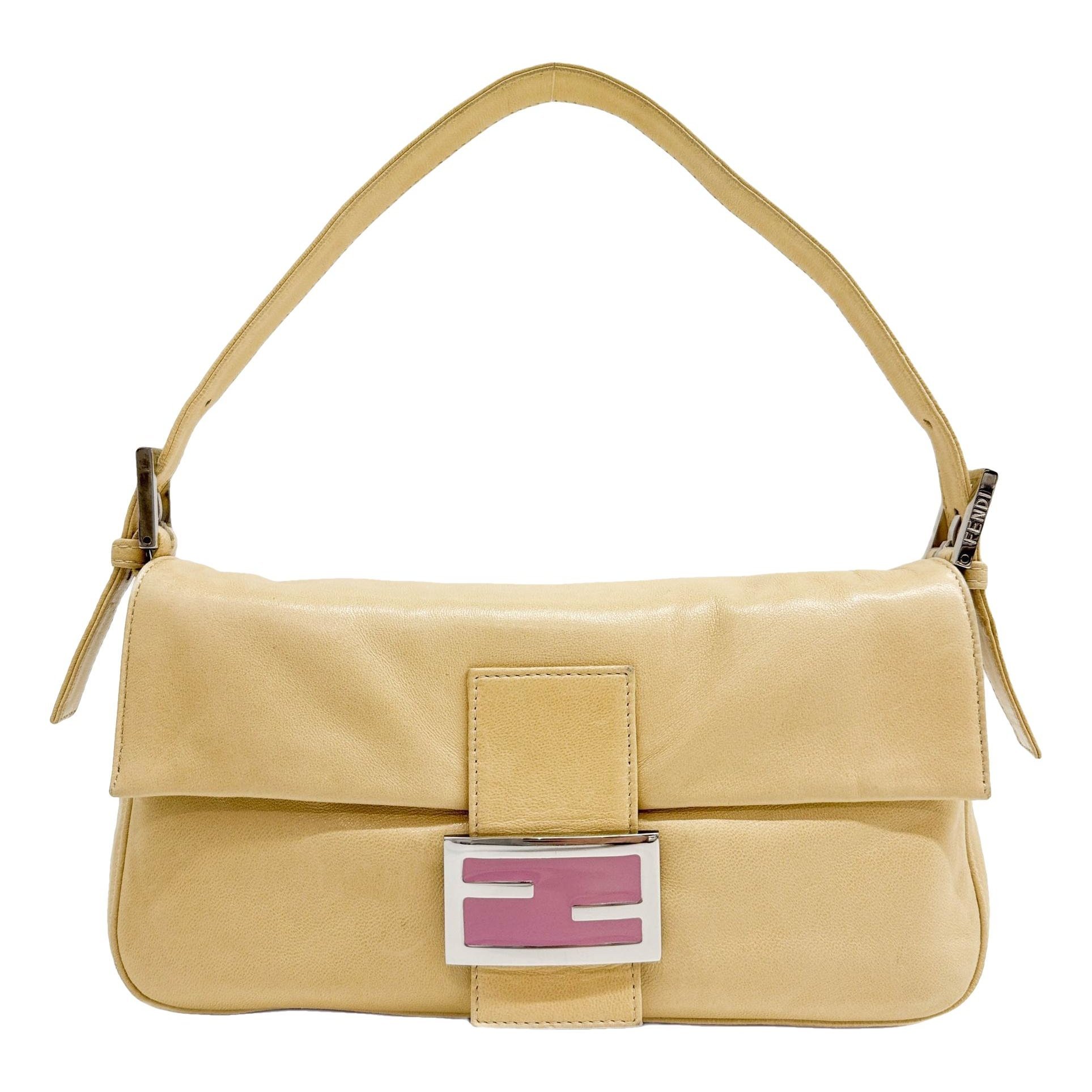 Baguette leather handbag