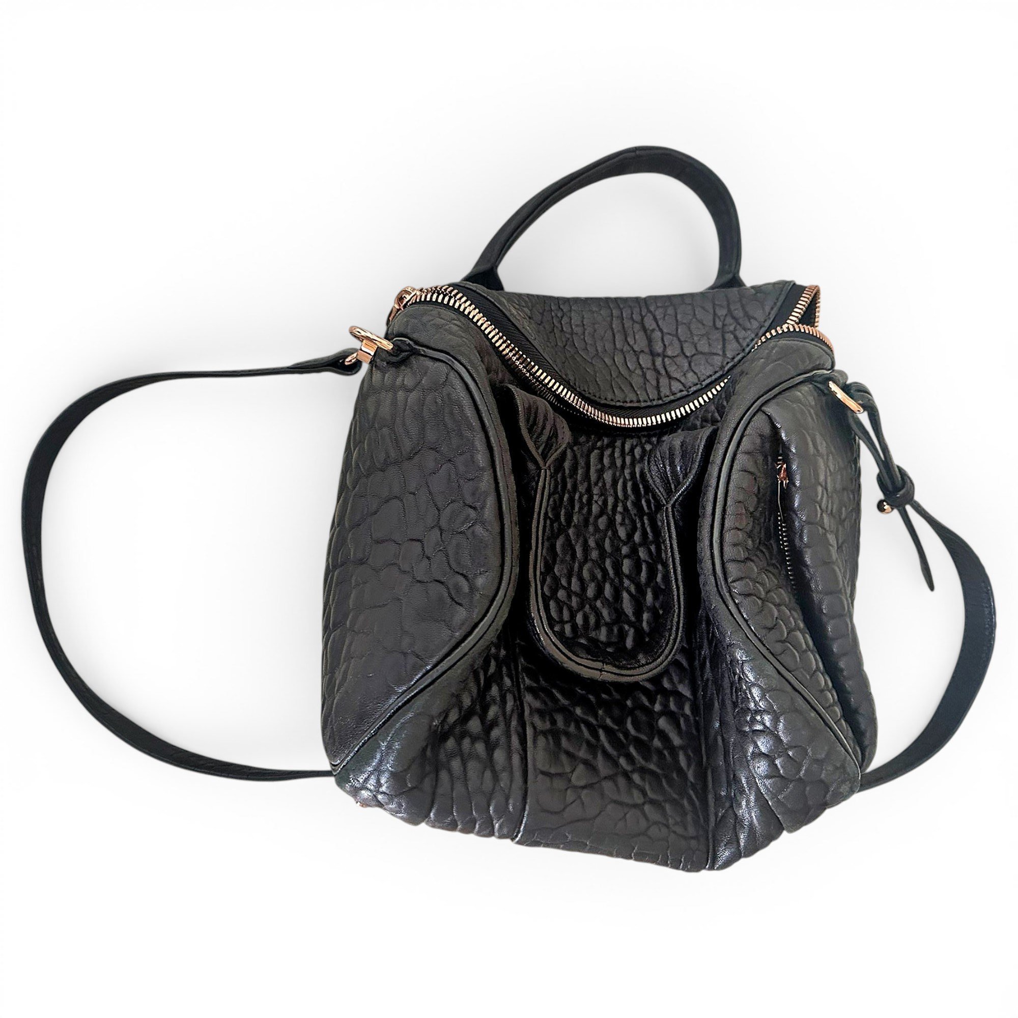 Leather travel bag