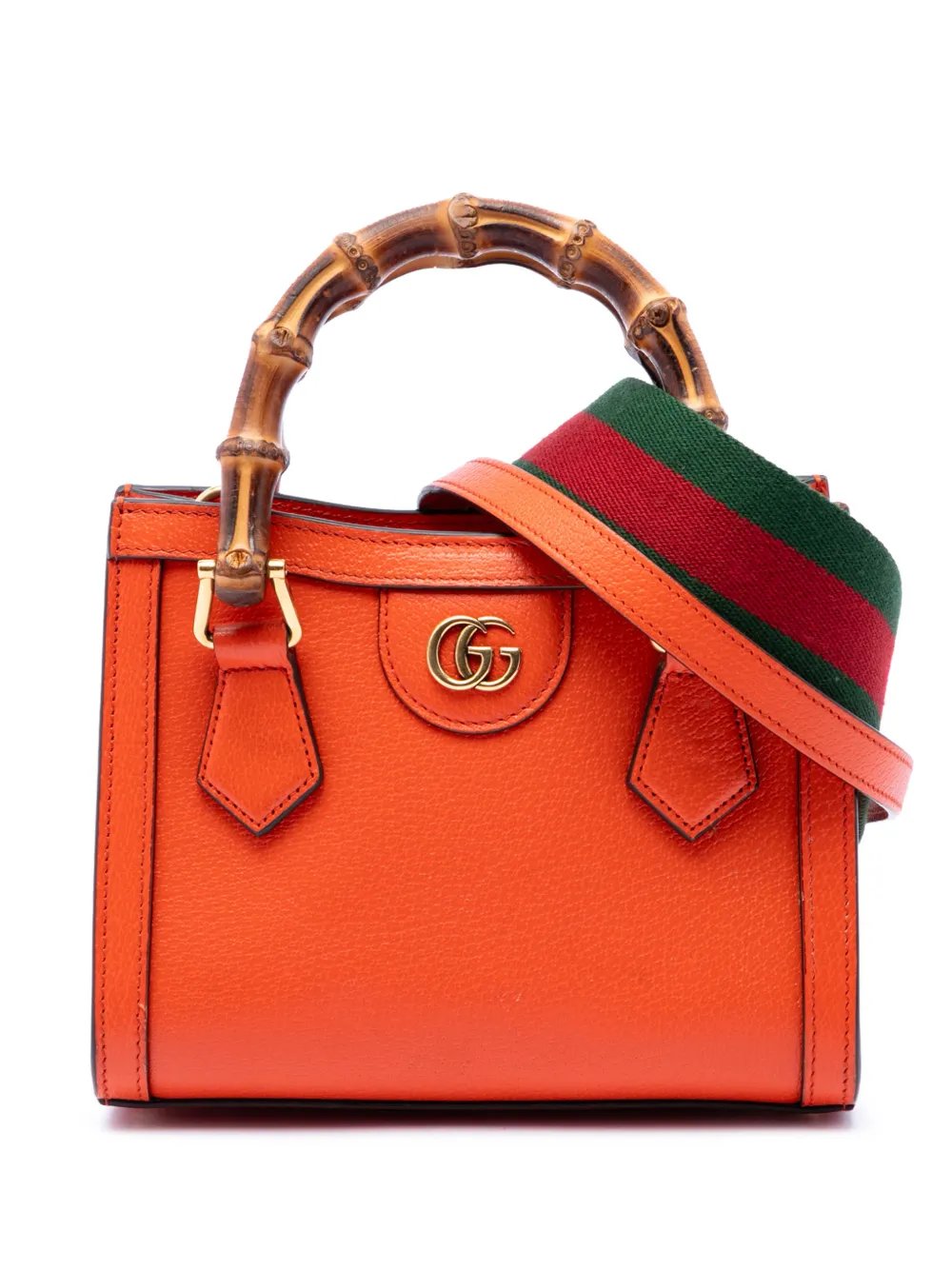 2016-2026 Mini Calfskin Bamboo Diana satchel
