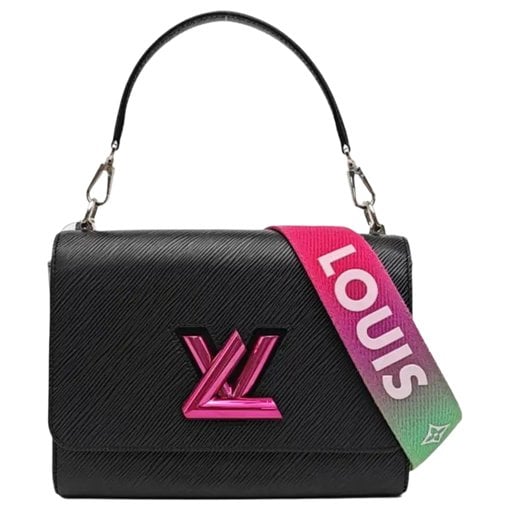 Twist leather handbag