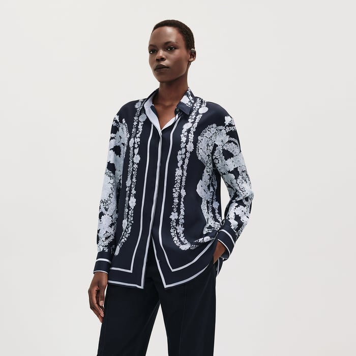 Bleu Noir "Bride De Gala En Fleurs" Shirt