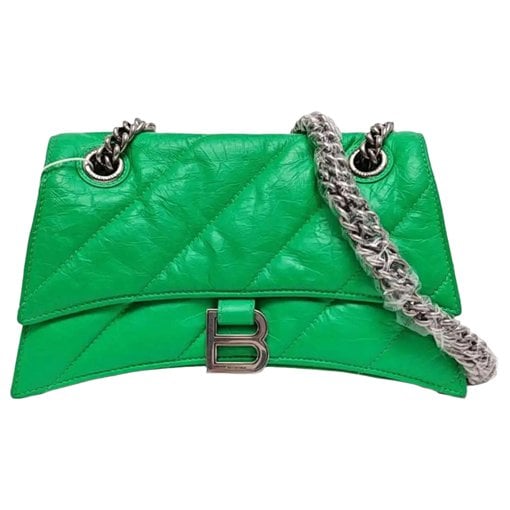 Crush leather crossbody bag