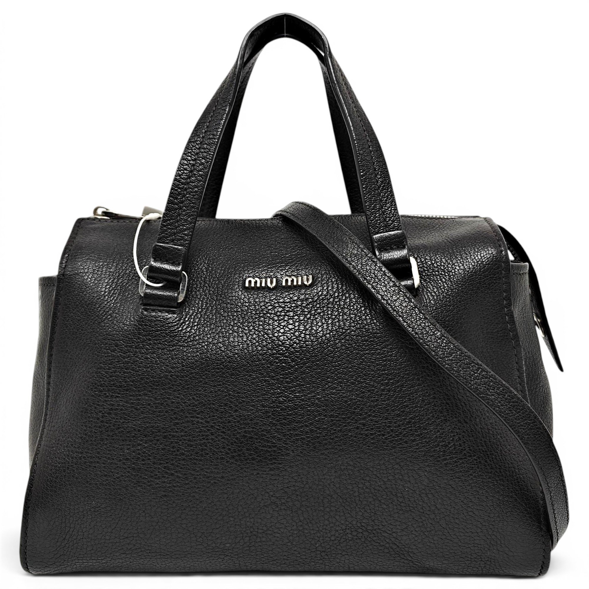 Miu Spirit leather handbag