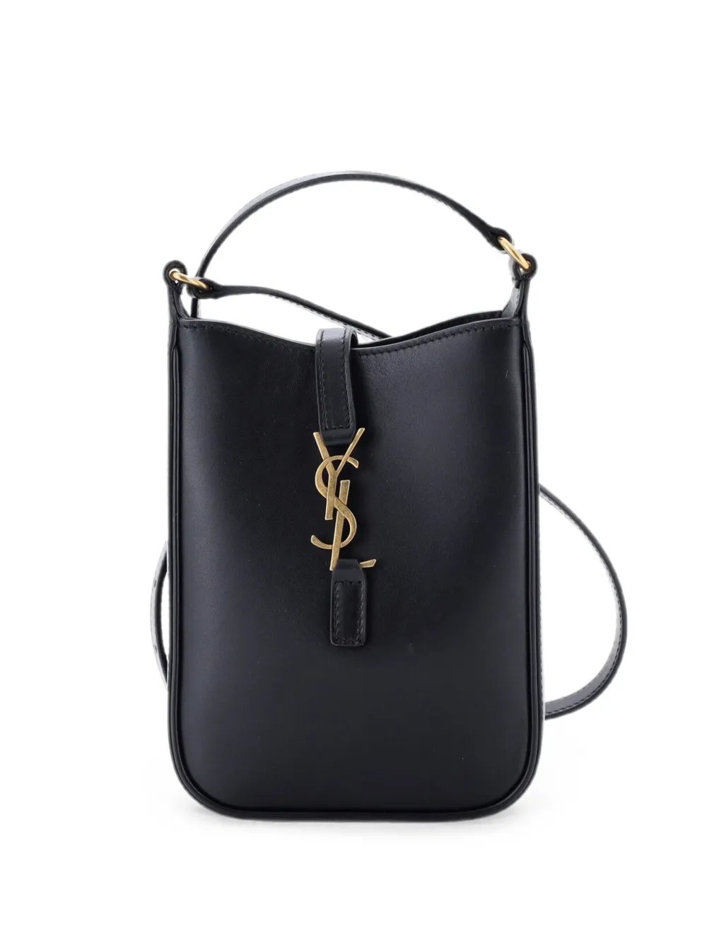 Le 5 a 7 Vertical Shoulder Bag Leather Mini crossbody bag