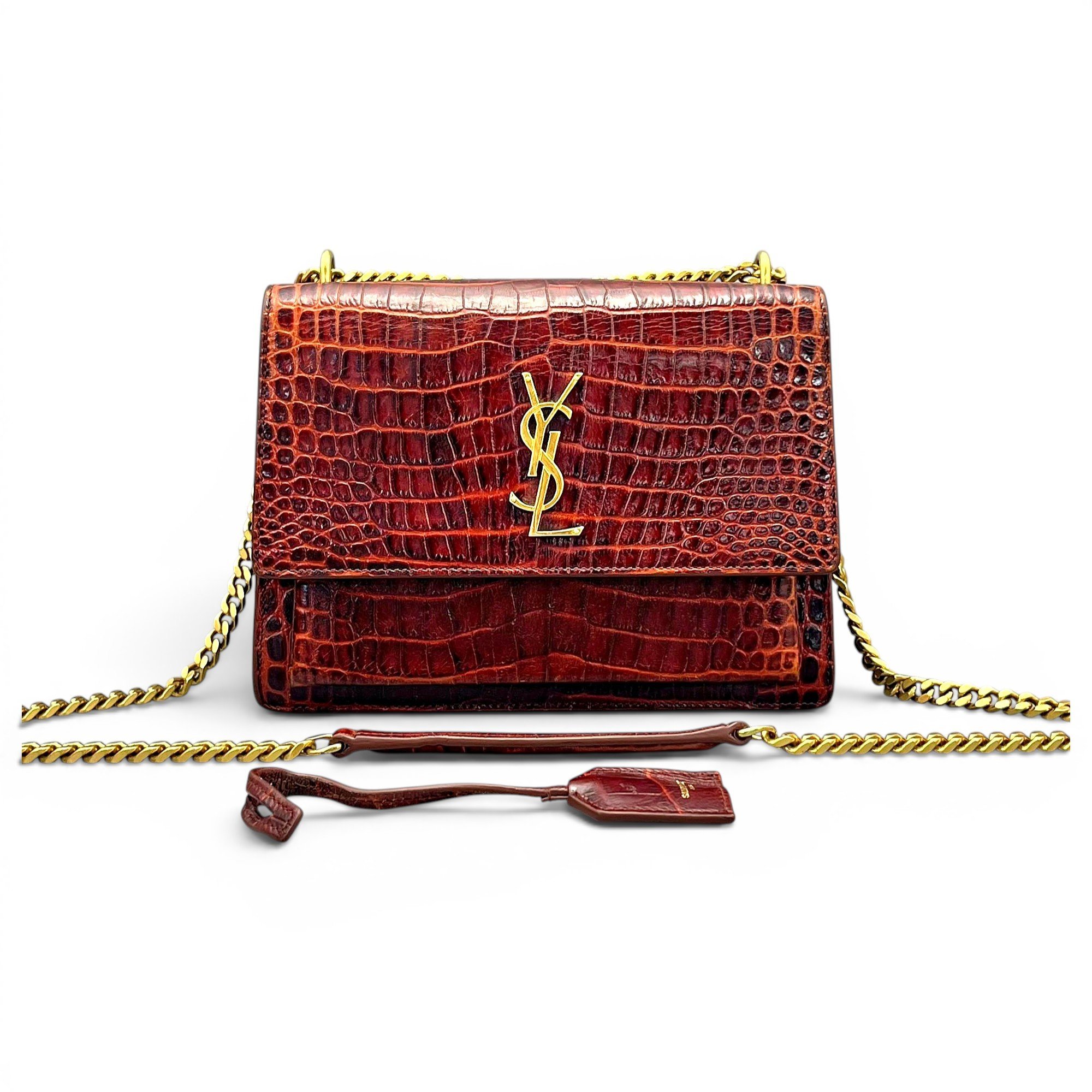 Sunset leather crossbody bag